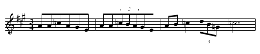 Obleke ja zupan - staff notation
