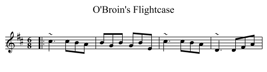 O'Broin's Flightcase - staff notation
