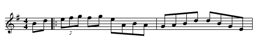 O'Callaghan's Hornpipe - staff notation