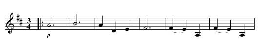 OCEAN WALTZ - staff notation