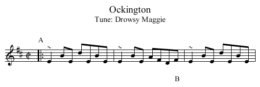Ockington - staff notation