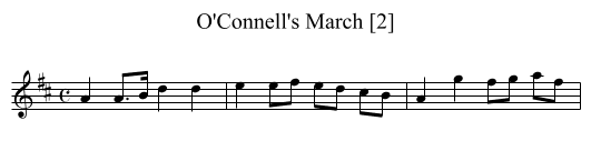 O'Connell's March [2] - staff notation
