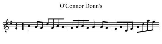 O'Connor Donn's - staff notation