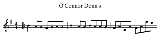 O'Connor Donn's - staff notation