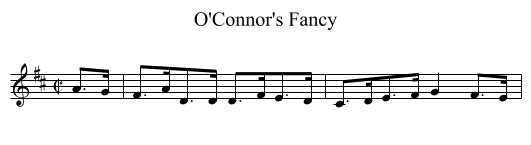 O'Connor's Fancy - staff notation