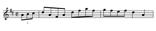 O'Connor's Favorite - staff notation