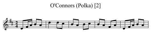 O'Connors (Polka) [2] - staff notation