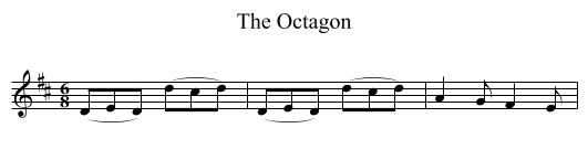 Octagon, The - staff notation