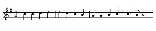 Ode to Joy - staff notation