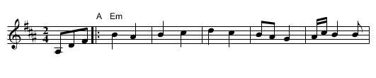 Odessa Bulgar #1 - staff notation