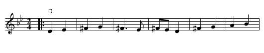 Odessa Bulgar #2 - staff notation