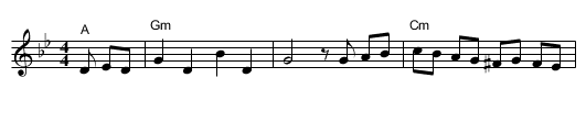 Odessa Bulgar #3 - staff notation