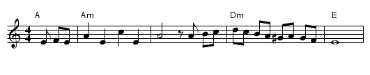 Odessa Bulgar #3 - staff notation