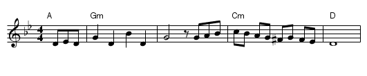 Odessa Bulgar #3 - staff notation