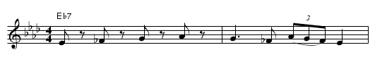 Odessa Bulgar - staff notation