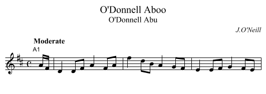 O'Donnell Aboo - staff notation
