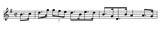 O'Donnell's Hornpipe          1687 - staff notation