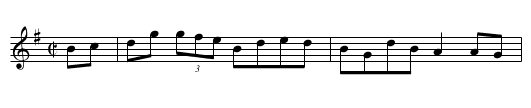 O'Donnell's Hornpipe - staff notation
