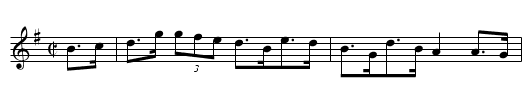 O'Donnell's Hornpipe - staff notation