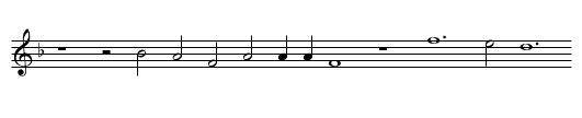 Oedypus Sphynge superata et trucidato Lajo patre matrem ducit in uxorem - staff notation