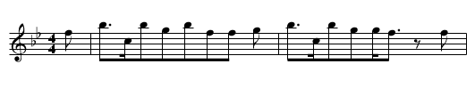 O'er Bogie - staff notation