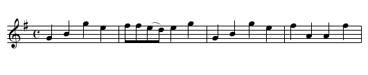 O'er the Dyke - staff notation