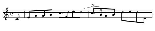 O'er Young to Marry yet - staff notation