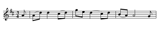 Of all the Girls - staff notation