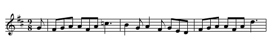O'Farrell's Welcome to Limerick - staff notation