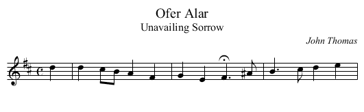 Ofer Alar - staff notation