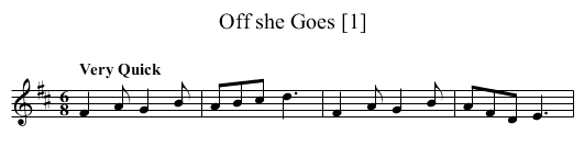 Off she Goes [1] - staff notation