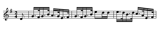 'Off To California  (2nd Setting)  (hornpipe) 1629 - staff notation