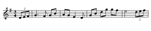 Off to California (Waltz) - staff notation