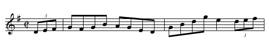 Off to California - staff notation