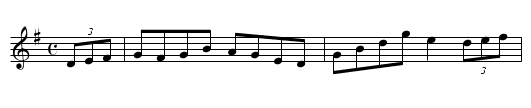 Off to California - staff notation