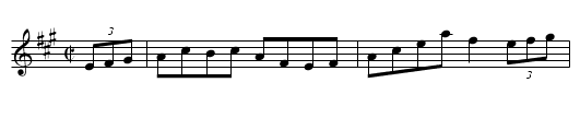 Off to California - staff notation