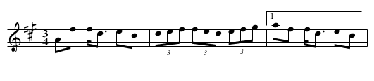 Offerdals polska - staff notation