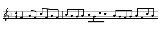 O'Flaherty's Gamble - staff notation