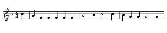 Oft have I ridden upon my gray nag  (Part) - staff notation