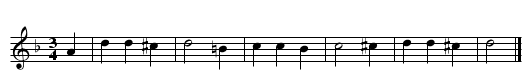 Oh Callar Spirlings - staff notation