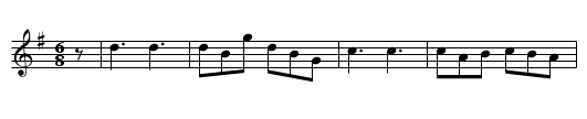Oh dear what can the matter be. - staff notation