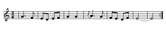 Oigo sonar una gaita (MG 04) - staff notation