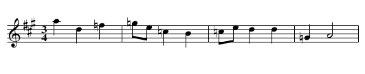 Oj bija ci mnie bija - staff notation