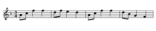 Oj i koniki kaliki - staff notation