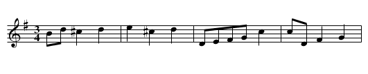 Oj na podworzu stala - staff notation