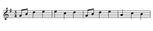 Oj Oborzaczku marny da com ja cie nie znala - staff notation