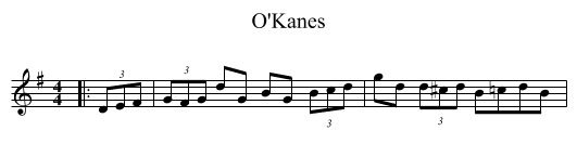O'Kanes - staff notation
