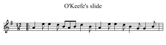 O'Keefe's slide - staff notation