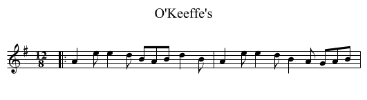 O'Keeffe's - staff notation