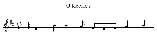 O'Keeffe's - staff notation